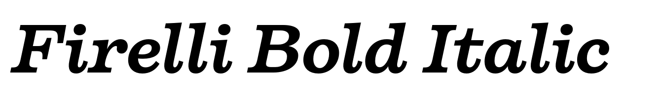Firelli Bold Italic